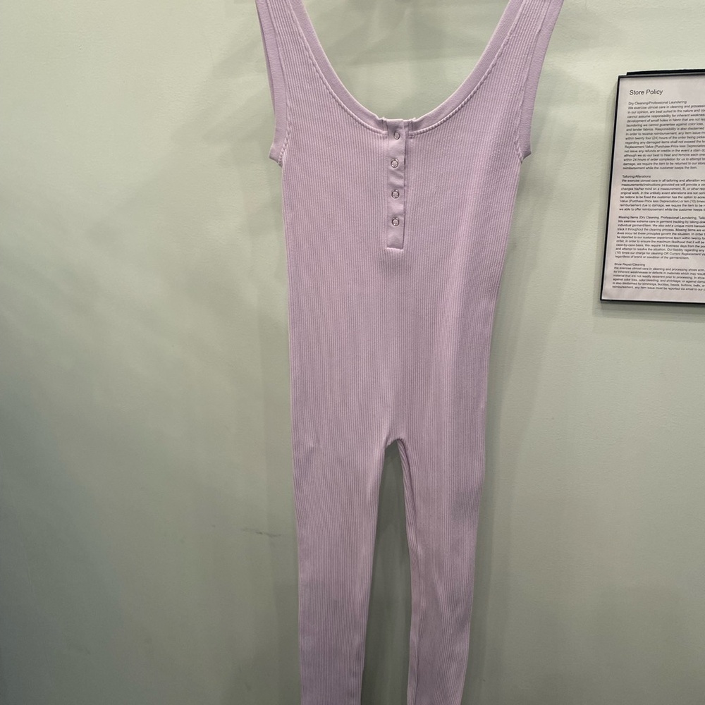 Lavender Ribbed Jumpsuit